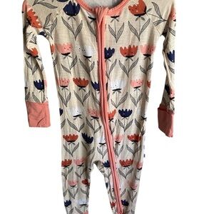 12/18 Months Little Sleepies Flower Friends Zippy